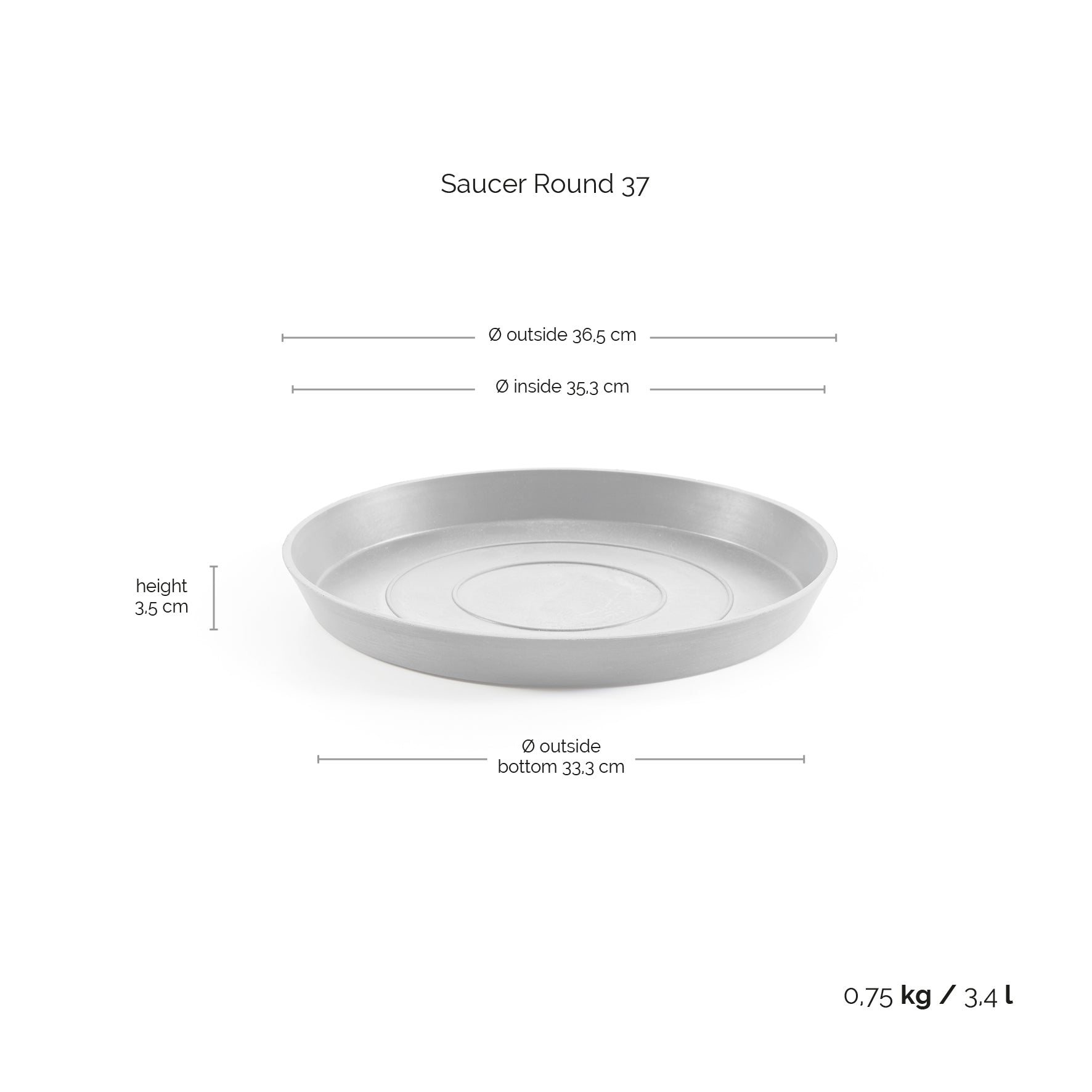 Krukfat rund 40cm